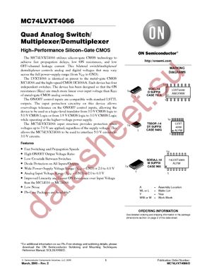 MC74LVXT4066M datasheet  